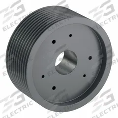 APPROVED VENDOR V-Belt Pulley: 5V1600, 10 Groove, 16 in OD, Bushed Bore, J, For 5V/5VX Belt Section (MPN 105V1600J). Key specifications — Pulley Industry Number: 5V1600; Pitch Diameter: 16 in (5V); For Belt Section (broad, with similar types): 5V or 5VX.