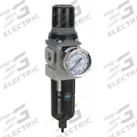 WILKERSON Filter-Regulator: B18 Series, 3/8 in NPT, 158 cfm, 5 micron, 0 psi to 125 psi, Aluminum (MPN B18-03-FKG0B). Key specifications — attr109419: WILKERSON; attr109429: Aluminum; attr109463: Yes; attr109467: Nitrile; attr109468: B18.