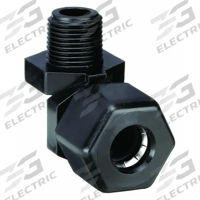 PARKER Compression Fitting Elbow: 3/8 in OD x 1/4 in Pipe Size, Compression x MNPTF - Polypropylene Compression Tube Fittings