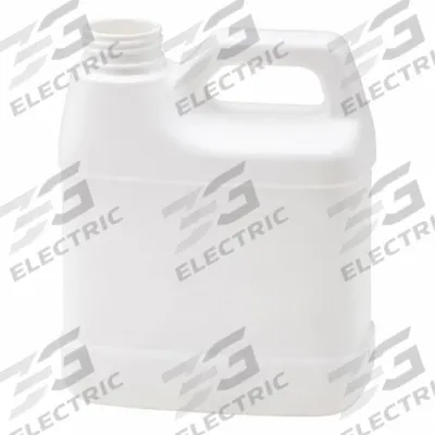APPROVED VENDOR Jug: 480 mL, 16 fl oz, HDPE, 50 mm x 105 mm x 150 mm, Screw On Cap, White - Rectangular Jugs with Molded Side Handle