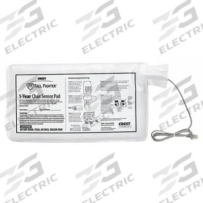 CREST HEALTHCARE SUPPLY Chair Sensor Pad: 14 in L x 8 in W x 1/8 in H (MPN 114450) - Pads for Fall Monitoring Systems