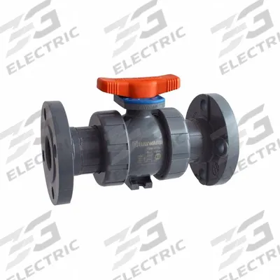 HAYWARD FLOW CONTROL Manual Two-Way Ball Valve: 1 in, CPVC, Straight, Class 150 Flange - CPVC Ball Valves