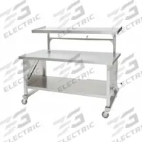 BLICKMAN Back Table: Stainless Steel, (2) Swivel with Brake, Silver (MPN BTP7230). Key specifications — Material: Stainless Steel; Brand: BLICKMAN; Caster/Wheel Configuration: (2) Swivel with Brake; Cabinet Color: Silver.