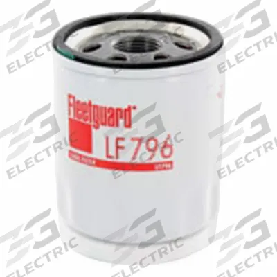 FLEETGUARD Automotive Oil Filter: B31, LF796, 13/16"-16 Thread Size, 3 11/16 in Overall Ht - Spin-On Oil Filters