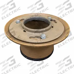 JAY R. SMITH MFG. CO Floor Drain: 9 in Overall Dia, 4 in Nominal Pipe Size, Push On, Cast Iron (MPN 2005LXH04BA). Key specifications — Color: Yellow; Connection Type: Push On; Brand: JAY R. SMITH MFG. CO; Includes: Trap Primer Connection.