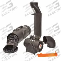 AIR SYSTEMS INTERNATIONAL Confined Space Fan Kit: 115 V AC, 8 in Duct Dia, 1/3 hp Horsepower, Black (MPN CVFEX25KIT). Key specifications — Brand: AIR SYSTEMS INTERNATIONAL; Includes: Conductive 90 Degree Elbow; Operating Voltage: 115 V AC.