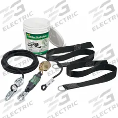 MILLER BY PIP Horizontal Lifeline: 60 ft Lifeline Lg, Temporary, I-Beam, Tie-Off, 310 lb Capacity (MPN HLLR2-Z7/60FT). Key specifications — Lifeline Installation: Temporary; Sub-brand: TechLine; Includes: Energy Absorber; For Use With: I-Beam; Horizontal Lifeline Component: Horizontal Lifeline System; Compatible Attachment Points: I-Beam; Mounting Type: Tie-Off; Hardware Material: Steel.