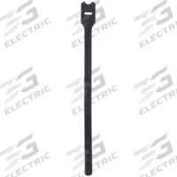 PANDUIT Hook-and-Loop Cable Tie: 18 in Lg, 5.00 in, 0.75 in Wd, Nylon, Black, 10 PK (MPN HLSP5S-X0). Key specifications — Max. Bundle Dia.: 5.00 in; Material: Nylon; Color: Black.