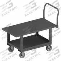 APPROVED VENDOR Platform Truck: 2,000 lb, 48 in L x 24 in W x 36 3/16 in H Deck, Solid, 12 ga Deck (MPN WHPTA24486MR95). Key specifications — Side Panel Type: No Side Panels; Brand: APPROVED VENDOR; Color: Gray; Caster/Wheel Configuration: (2) Swivel.