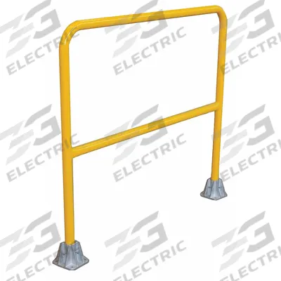 APPROVED VENDOR Handrail Section: Toe Board Not Included, Floor Mounted Rail Mounting, Round - Handrail Lengths