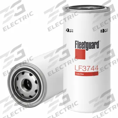 FLEETGUARD Oil Filter: 1"-12 Thread Size, 8 1/4 in Overall Ht, 8 5/16 in Overall Lg - Spin-On Oil Filters