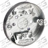 RACO Electrical Box: Steel, Steel Material & Nominal Size, Round, 1 Gangs, 1/2 in Box Dp (MPN 292). Key specifications — Brand: RACO; Bracket Style: Without Bracket; Clamp Style: NMSC.