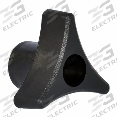 INNOVATIVE COMPONENTS Hand Knobs: 3 Point, Steel/Zinc, M6 Thread, 32 mm Dia - 3-Arm Knobs with Threaded Through-Hole