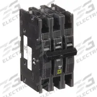 SQUARE D Miniature Circuit Breaker: 70 A, 120/240V AC, Three Phase, 10kA at 120/240V AC, 3 Poles (MPN QOU370). Key specifications — Phase: Three; Amps: 70 A; AC Voltage Rating: 120/240V AC; Max. AIR Rating: 10kA at 120/240V AC; For Use With: Heating; Brand: SQUARE D.