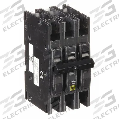 SQUARE D Miniature Circuit Breaker: 70 A, 120/240V AC, Three Phase, 10kA at 120/240V AC - QOU Series, Unit-Mount Square D Miniature Circuit Breakers