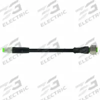 MURRELEKTRONIK Cordset: M8 Male Straight X M12 Female Straight, PUR, Black, 0.3 m Cable Lg (MPN 7000-88241-6300030). Key specifications — Cable Jacket Color: Black; IP Rating: IP65; Wire Size: 24 AWG; Brand: MURRELEKTRONIK.