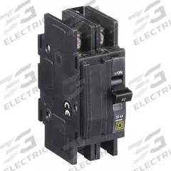 SQUARE D Miniature Circuit Breaker: 50 A, 120/240V AC, Single Phase, 22kA at 120/240V AC, 2 Poles (MPN QOU250VH). Key specifications — Phase: Single; Amps: 50 A; AC Voltage Rating: 120/240V AC; Max. AIR Rating: 22kA at 120/240V AC; For Use With: Heating; Brand: SQUARE D.