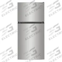 FRIGIDAIRE Top-Freezer Refrigerator: Stainless Steel, 13.9 cu ft Total Capacity, 3 Shelves (MPN FFHT1425VV). Key specifications — attr440554: No; attr440533: Silver; attr440537: Automatic; attr440543: Yes; attr440540: Swing; attr440541: Solid; attr440532: FRIGIDAIRE.