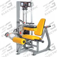 PROMAXIMA Dual Leg Extension/Curl: Steel, Powder Coated, Gray, Orange, Vinyl, 66 in Overall Lg (MPN P-5500)