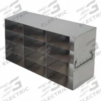 Freezer Rack: 18 3/4 in Overall Lg, 5 7/8 in Overall Wd, Stainless Steel, Handles (MPN RFH34A). Key specifications — Includes: Handles; Material: Stainless Steel; Product Type: Freezer Rack; Brand: ARGOS TECHNOLOGIES.