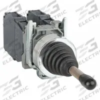 SCHNEIDER ELECTRIC Joystick Operator: Vertical Operation, 2 Positions, 1NO, Momentary, Non-Latching (MPN XD4PA22). Key specifications — Bezel Material: Metal; Contact Form: 1NO; Switch Action: Momentary; Series: XB4; Brand: SCHNEIDER; Number of Positions: 2 + Center Off.