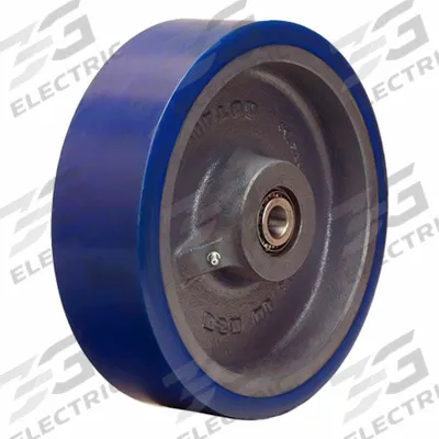 HAMILTON Caster Wheel: 10 in Wheel Dia., 3 in Wheel Wd, Polyurethane, 3,240 lb Load Rating - Easy-Roll Polyurethane Tread on Steel Core Wheels