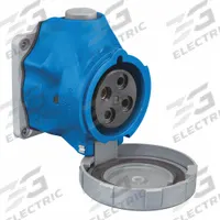 HUBBELL Pin and Sleeve Receptacle: Blue, 250V AC, Three Phase, 30 A, 3 Pole, 4 Wire, IEC Grounding (MPN HBLS430R9W). Key specifications — Brand: HUBBELL.