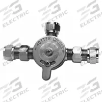 SANI-LAV Mixing Valve: Use with Hot/Cold Water, Brass, Chrome Plated (MPN 201L). Key specifications — For Water Temperature: Hot/Cold; Compatible Brand: Sani-Lav; Product Type: Mixing Valve; Material: Brass.