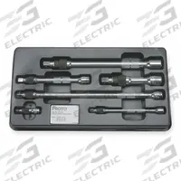 PROTO Socket Extension Set: 1/2 in_1/4 in_3/8 in Input Drive Size, 1/2 in_1/4 in Output Drive Size (MPN J6000-6L). Key specifications — attr1204978: Not Insulated; attr1204980: Locking Included; attr1204984: PROTO; attr1204970: Full Polish.