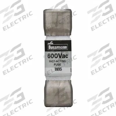 BUSSMANN Fuse: BBS Series, Midget, Fast-Acting, 1.6 A, 600 V AC, 13/32 in x 1 3/8 in - Fast-Acting Cylindrical Fuses
