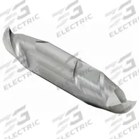 CLEVELAND Square End Mill: Carbide, Double End, 2 Flute, 1/2" Mill Dia, 5/8" LOC, 3" OAL (MPN C60185)