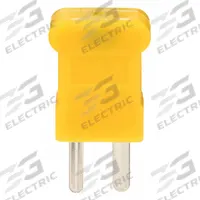 APPROVED VENDOR Thermocouple Plug: Jack, For Type K Thermocouple Type, Mini Plug, Flat, Flat (MPN 4JPL7). Key specifications — attr1432255: Flat; attr1276097: Jack; attr1276100: Nickel; attr1276082: Mini Plug; attr1276092: APPROVED VENDOR; attr1276087: Yellow; attr1276088: Plastic; attr1276089: 4JPL7.