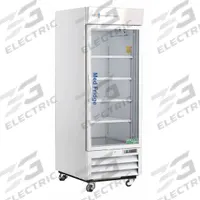 AMERICAN BIOTECH SUPPLY Pharmacy Refrigerator: 26 cu ft, Upright, 2°C to 7°C, 36 1/2 in Overall Dp (MPN PH-ABT-HC-S26G). Key specifications — Door Opening Style: Right; Color: White; Alarm Type: Temperature; Manufacturer Part Number: PH-ABT-HC-S26G; Brand: AMERICAN BIOTECH SUPPLY; Product Type: Pharmacy Refrigerator; Door Type: Swing Glass; Refrigerant Type: R-290.