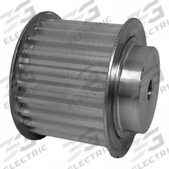 DAYTON Timing Pulley: Trapezoidal, Plain, For T5 Timing Belt Section, For 25 mm Belt Wd, 24 Teeth (MPN 36T5/24-2). Key specifications — Brand: DAYTON; Tooth Profile: Trapezoidal; Finish: Plain.