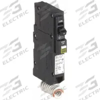 SQUARE D Miniature Circuit Breaker: 15 A, 120/240V AC, Single Phase, 10kA at 120/240V AC, 1 Poles (MPN QO115CAFI). Key specifications — Phase: Single; Amps: 15 A; AC Voltage Rating: 120/240V AC; Max. AIR Rating: 10kA at 120/240V AC; For Use With: QO Load Centers and NQ Panelboards; Brand: SQUARE D.