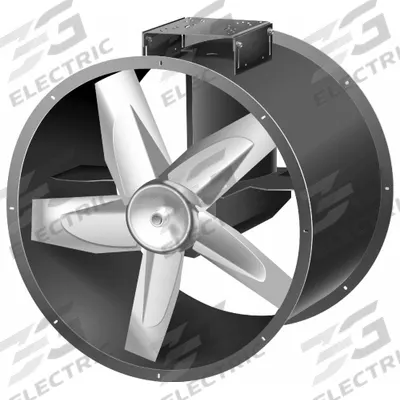 ACME Tubeaxial Fan: Clean Air, 42 5/8 in Blade, Belt Drive - Low Sound, Clean Air Belt Drive Fans without Drive