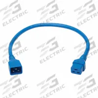 EATON TRIPP LITE Power Cord: 2 ft Lg, 3/12, Non-NEMA Plug, C20 Plug, Non-NEMA Receptacle, SJT, PVC (MPN P036-002-ABL). Key specifications — Brand: EATON TRIPP LITE; Jacket Material: PVC.