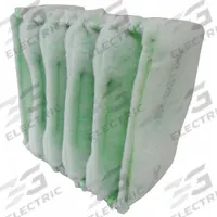 GRAINGER Cube Air Filter: 20 in x 20 in x 12 in, 5 Pockets, Synthetic, Blue/White, MERV 8 (MPN 4YKR1). Key specifications — Performance Rating: MERV 8; Brand: GRAINGER; Media Color: Blue; Frame or Header Material: Galvanized Steel; Media Material: Synthetic; Surface Tackifier: Yes.