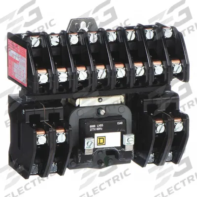 SQUARE D Lighting Magnetic Contactor: 12 Poles, 277V AC, 30 A - Electrically Held Lighting Contactors