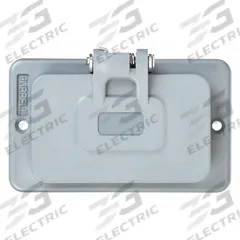 HUBBELL WIRING DEVICE-KELLEMS Weatherproof Cover: Portable Outlet Box Cover, GFCI Receptacles, 3R (MPN HBL3061). Key specifications — Color: Gray; Brand: HUBBELL WIRING DEVICE-KELLEMS.