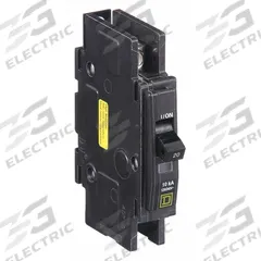 SQUARE D Miniature Circuit Breaker: 20 A, 120/240V AC, Single Phase, 10kA at 120/240V AC, 1 Poles (MPN QOU120HM). Key specifications — Phase: Single; Amps: 20 A; AC Voltage Rating: 120/240V AC; Max. AIR Rating: 10kA at 120/240V AC; For Use With: Heating; Brand: SQUARE D.