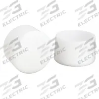 APPROVED VENDOR Furniture Protective Leg Tips: Plastic, Round, White, 1 1/8 in Overall Dia, Straight (MPN 6J591). Key specifications — Product Type: Furniture Leg Tips; Shape: Circle; Color: White; Attachment Method: Slip-On; Brand: APPROVED VENDOR; Leg Angle: Straight; Pad Material: Plastic; Product Shape: Round.