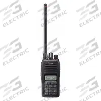 ICOM Handheld Two Way Radio: F1000 Series, VHF, Analog, 5 W, 128 Channels, Alphanumeric, 3 yr, Black (MPN F1000T 84 USA). Key specifications — Color: Black; FCC License Required: Yes.