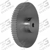 DAYTON Timing Pulley: Modified Curvilinear, Fixed, For GT Timing Belt Section, For 9 mm Belt Wd (MPN 72-5P09-6A5). Key specifications — Brand: DAYTON; Finish: Clear Anodized; For Belt Series: Powerhouse®.