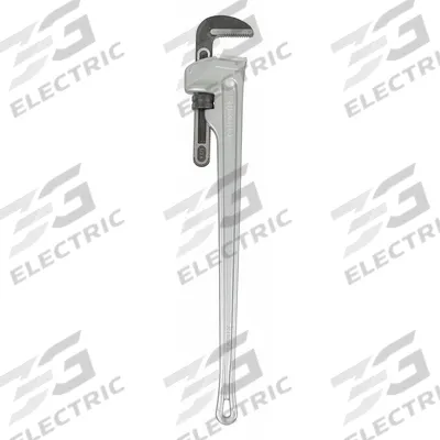 RIDGID Pipe Wrench: Aluminum, 6 in Jaw Capacity, Serrated, 48 in Overall Lg - Straight Pipe Wrenches