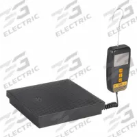 CPS Charging Scale: 220 lb Max, Wired Handset Display, 3 in H x 8 3/4 in W x 8 3/4 in L (MPN CC220). Key specifications — Includes: Carrying Case; Accuracy: ± 0.25 oz; Brand: CPS; Calibration Certificate Type: Available Separately; For Refrigerant Type: R-143A; Product Type: Charging Scale; Programmable: Yes.