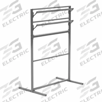 BULMAN Packing Rack: Portable, For 36 in Roll Wd, 51 in Overall Wd - Double-Armed Paper Dispensers