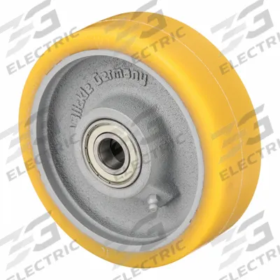APPROVED VENDOR Caster Wheel: 6 5/16 in Wheel Dia., 2 in Wheel Wd, Polyurethane, Iron, Std - Polyurethane Tread on Iron Core Wheels