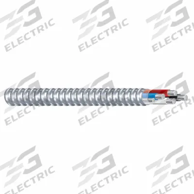 SOUTHWIRE Metal Clad Cable: 10 AWG, 6 Conductors, Copper, 1,000 ft, Aluminum, Std - Multi-Circuit Metal-Clad Cables