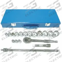 WESTWARD Socket Wrench Set: 1/2 in Drive, 18 Piece, 6-Point, SAE, 3/8 in to 1 1/4 in (MPN 4LXA2). Key specifications — attr1224269: 1/2 in; attr1204638: Drive Tools Included; attr1204650: 3/8 in to 1-1/4 in; attr1204673: Socket Bits Not Included; attr1204681: Wrenches Not Included; attr1204688: WESTWARD; attr1206170: Standard Sockets.
